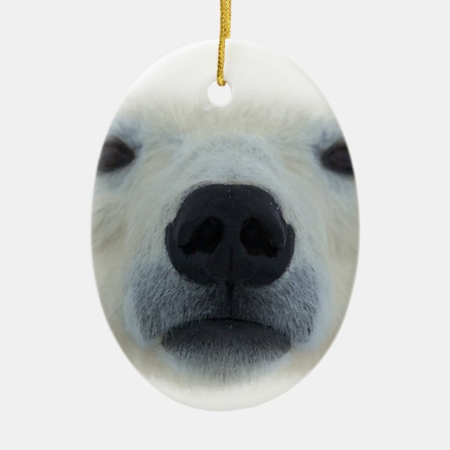 Polar Bear Julgransprydnad Keramik (Framsidan)