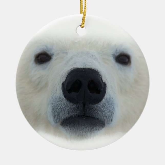Polar Bear Julgransprydnad Keramik (Framsidan)