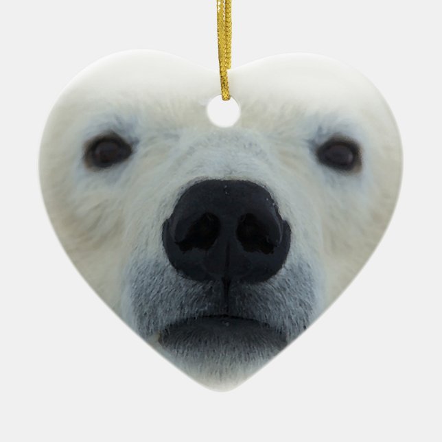 Polar Bear Julgransprydnad Keramik (Framsidan)