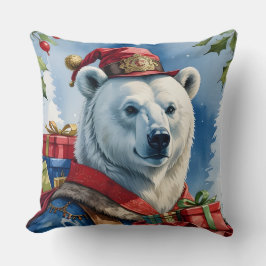 Polar Bear jultomtsdesign Kudde