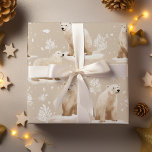 Polar Bear-Julvinter Presentpapper<br><div class="desc">Gör ditt barns speciella dag ännu mer ovanlig med vår Personlig Barns insvepning Papper. Det är ett tänkvärt sätt att visa dem att presenten är lika unik och omhuldad som de är. Låt upphetsningen av en present bli ett omhuldat minne med vårt anpassade pappert! Winter Wood Cabin-jul</div>