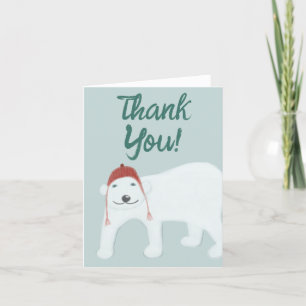 Polar Bear-Julvinter Tack Kort