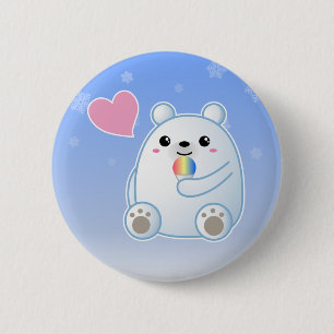 Polar Bear Kärlek Knapp