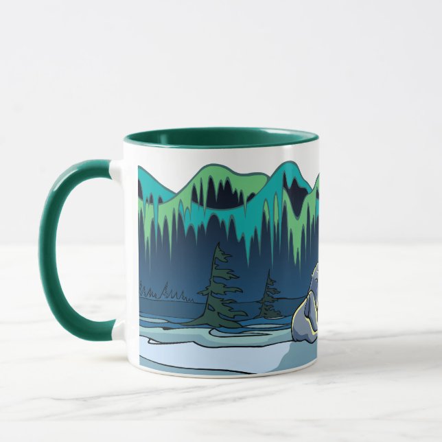 Polar Bear Kopp stam Bear Art Mugg Kopp Bear Gift (Vänster)