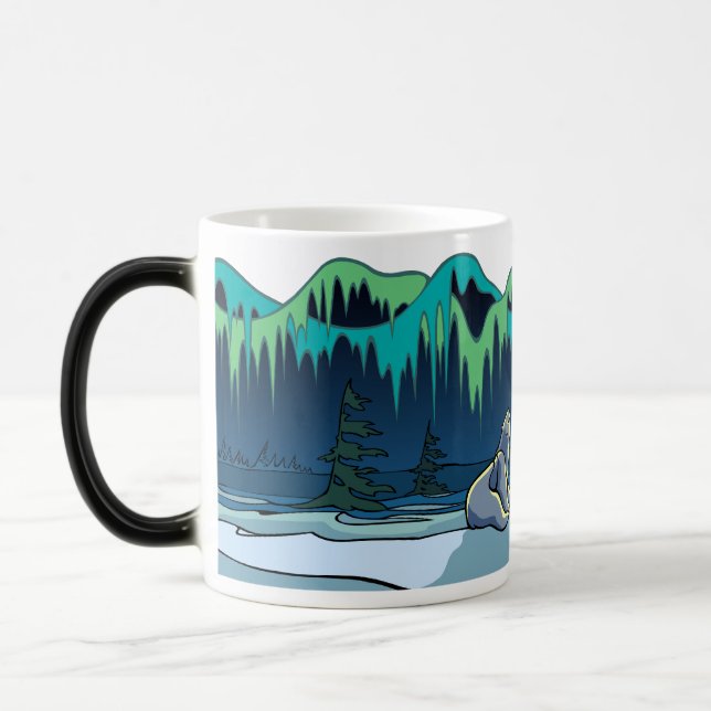 Polar Bear Kopp stam Bear Art Mugg Kopp Bear Gift (Vänster)