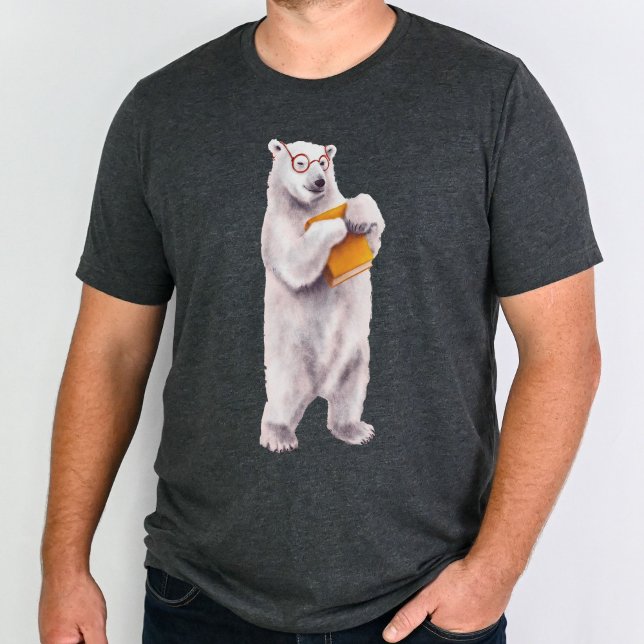 Polar Bear Librarian Bok Älskare T Shirt (Skapare uppladdad)