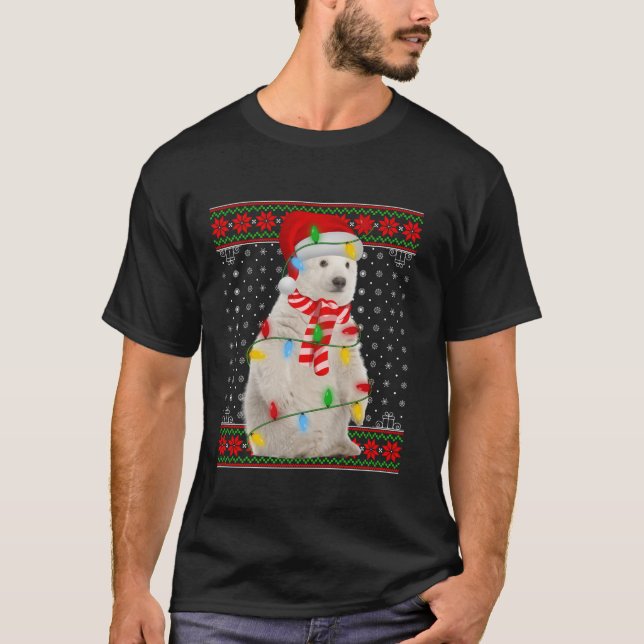 Polar Bear Ljus Ugly Sweater Polar Bear Ch T Shirt (Framsida)
