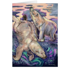 Polar Bear Magic Hälsningskort