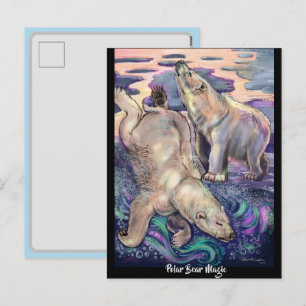 Polar Bear Magnet Helg Vykort