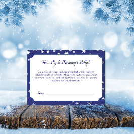 Polar Bear Mamma Belly Storlek Baby Shower Game
