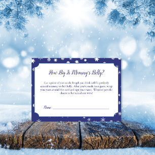 Polar Bear Mamma Belly Storlek Baby Shower Game