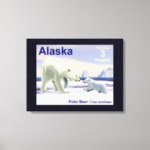 Polar Bear - Mamma Nose Best Canvastryck