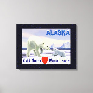 Polar Bear - Mamma Nose Best Canvastryck