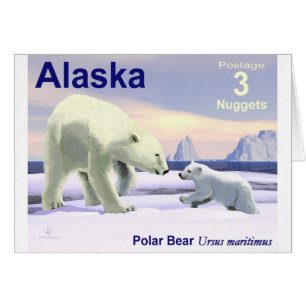 Polar Bear - Mamma Nose Best Hälsningskort