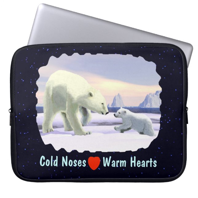 Polar Bear - Mamma Nose Best Laptop Sleeve (Framsidan)