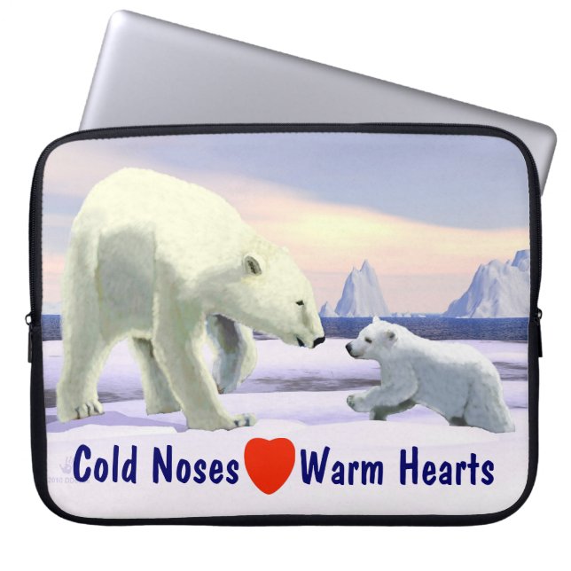 Polar Bear - Mamma Nose Best Laptop Sleeve (Framsidan)