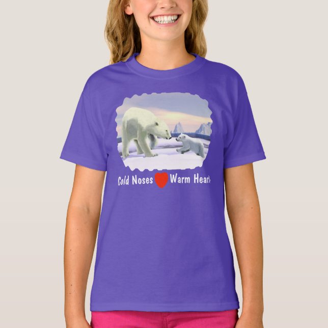 Polar Bear - Mamma Nose Best T Shirt (Framsida)