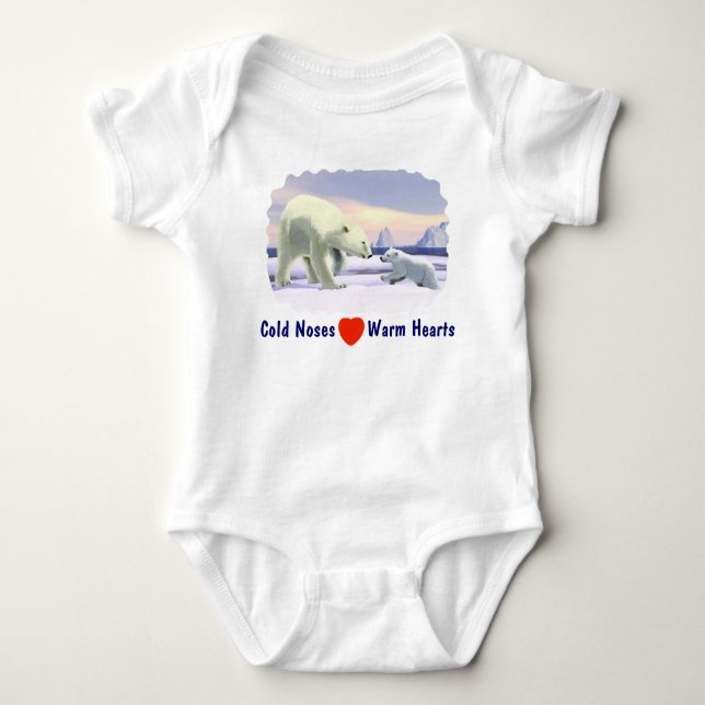 Polar Bear - Mamma Nose Best Tee Shirt (Framsida)
