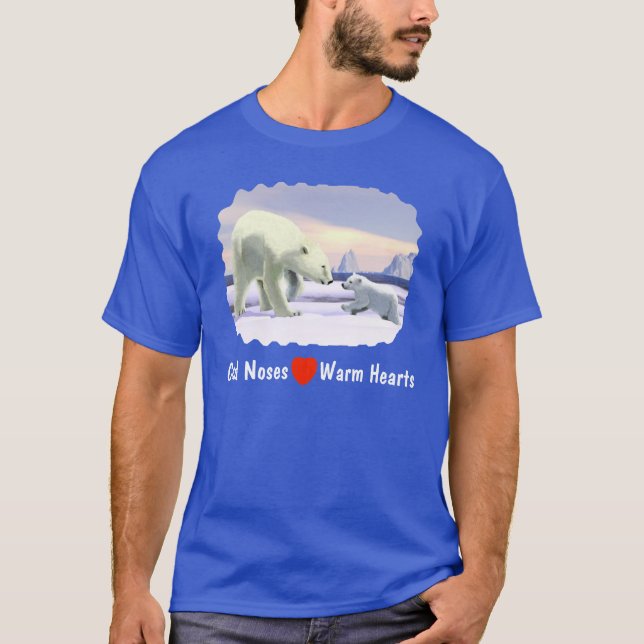 Polar Bear - Mamma Nose Best Tee Shirt (Framsida)