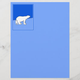 Polar Bear Mamma och Unge Painting - Wildlife Art