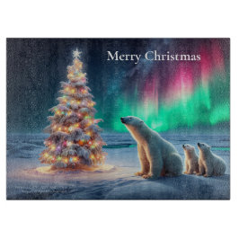 Polar Bear Mamma Unge Julgran NordLjus