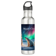 Polar Bear Mamma Unge Julgran NordLjus