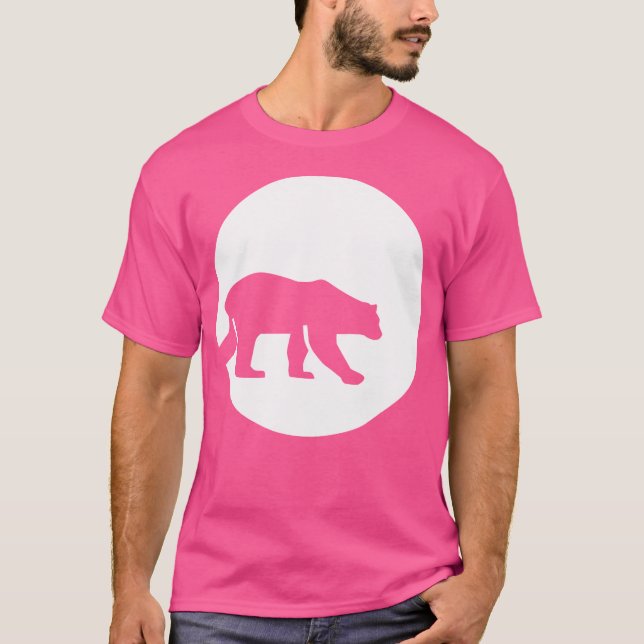 Polar Bear Måne T Shirt (Framsida)