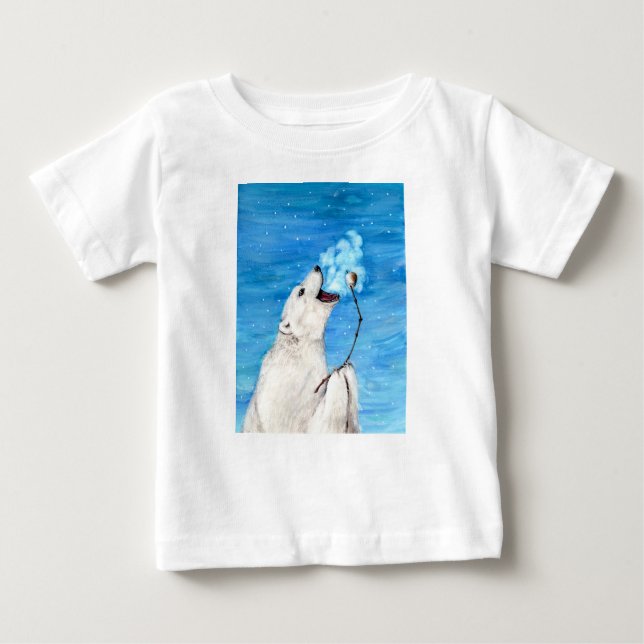 Polar Bear med tostad Marshmallow T-shirt (Framsida)