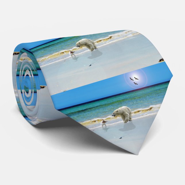 Polar Bear Meets Jack Russell, Neck Tie Slips (Rullad)