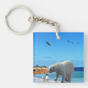 Polar Bear Mets Fox Terrier.