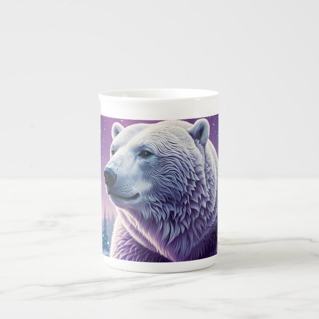 Polar Bear Mugg Benporslin Mugg (Framsidan)