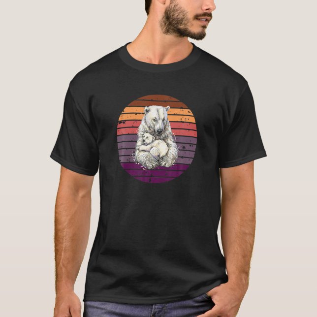 Polar Bear, North Pole Polar Bear, Environmental P T Shirt (Framsida)