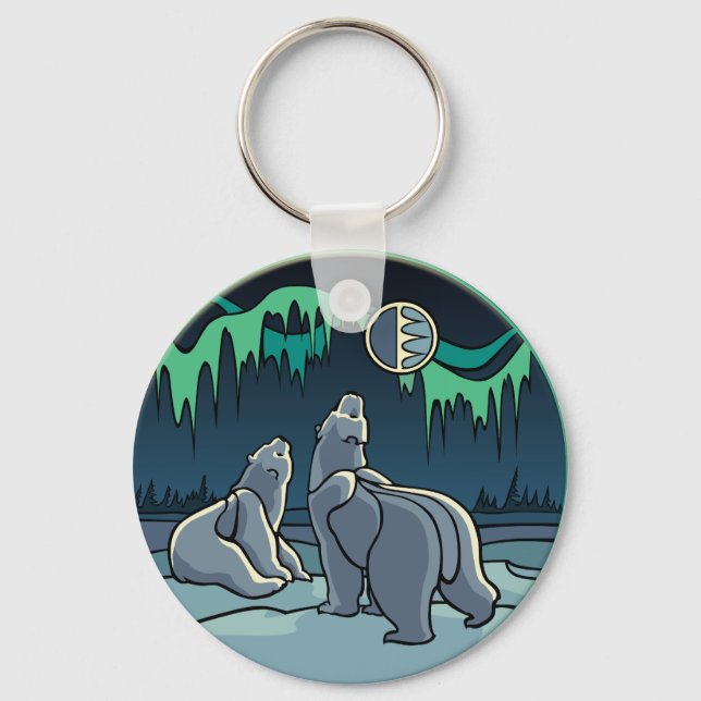 Polar Bear Nyckelring Bear Polar Bear Keychain (Öv (Framsida)