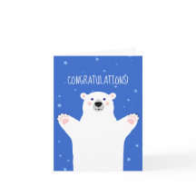 Polar Bear Nyfödd bebis-Grattisar