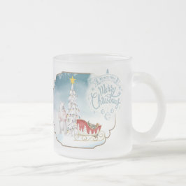 Polar Bear och Sleigh Frosted Mugg