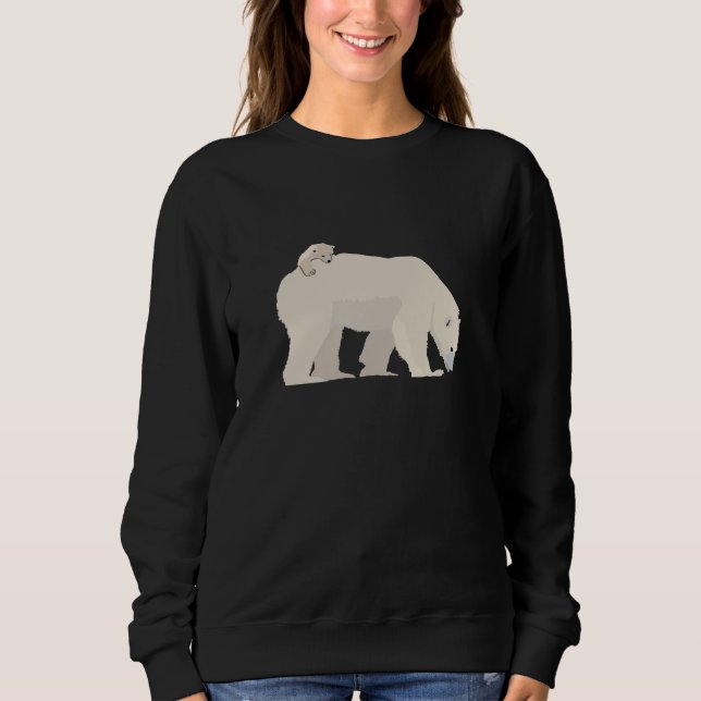 Polar Bear och Unge T Shirt (Framsida)