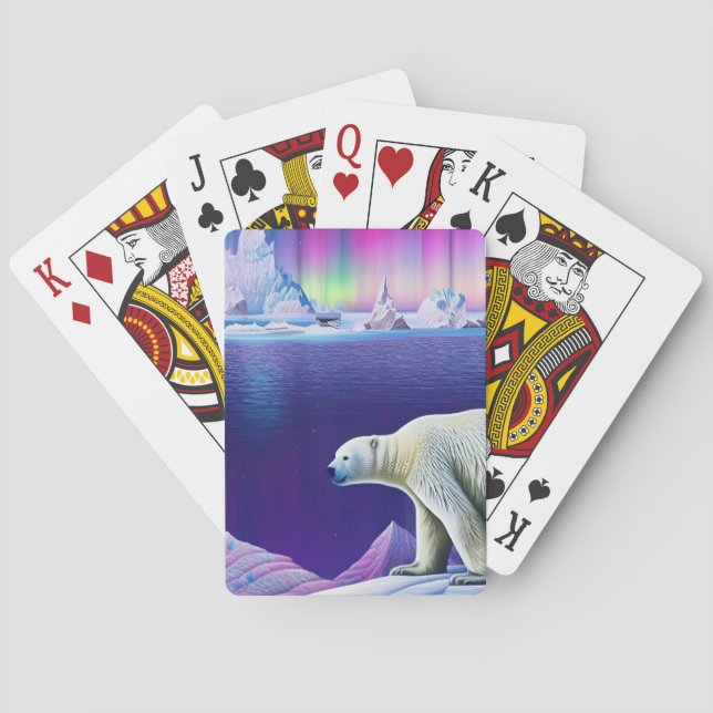 Polar Bear on Ice Casinokort (Baksidan)