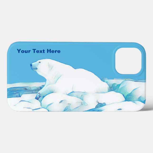 Polar Bear on Ice Fodral-Mate iphone case (Baksida (horisontell))