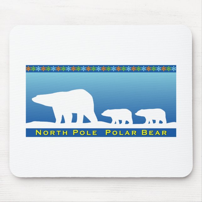 Polar Bear on Ice Musmatta (Framsidan)