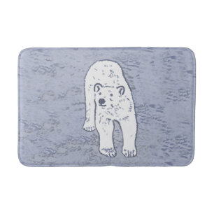 Polar Bear on Ice Painting - Original Wildlife Art Badrumsmatta