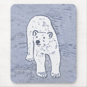 Polar Bear on Ice Painting - Original Wildlife Art Musmatta