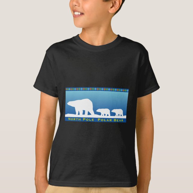 Polar Bear on Ice Tee Shirt (Framsida)