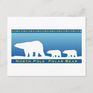 Polar Bear on Ice Vykort