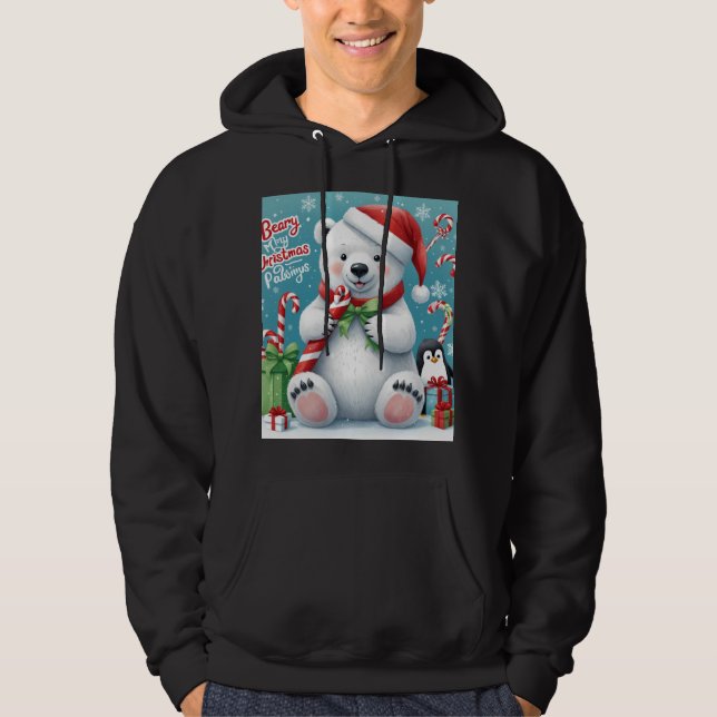 Polar Bear Önskemål Hoodie (Framsida)