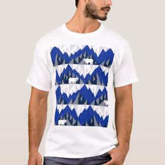 Polar Bear på Iceberg Seamless Mönster. T Shirt
