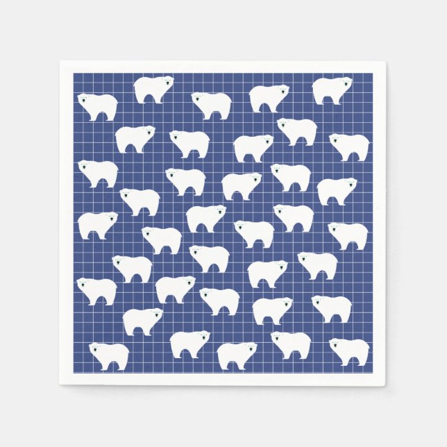 Polar Bear Papper Napkins Pappersservett (Framsidan)