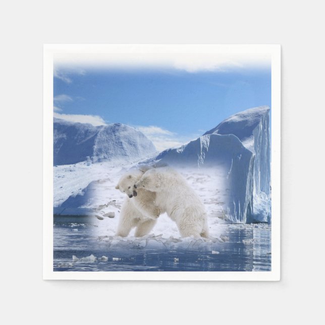 Polar Bear Papper Napkins Pappersservett (Framsidan)