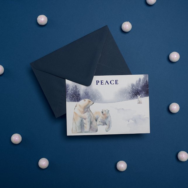 Polar Bear Peace Corporate jul Vykort (Skapare uppladdad)
