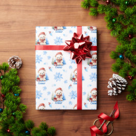 Polar Bear Personlig Gift Wrap Presentpapper