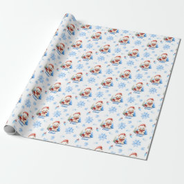 Polar Bear Personlig Gift Wrap Presentpapper